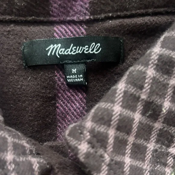 Madewell Rigby Shirt-Jacket in Plaid - purple - medium - Picture 4 of 4